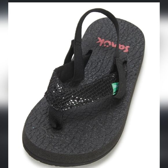 SANUK GIRL YOGA GLITTER STRAP SANDAL - Picture 1 of 13